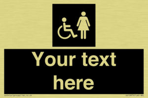 Custom information: black panel disabled and female